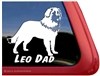 Leo Dad Leonberger Dog iPad Car Truck Window Decal Sticker