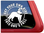 Leonberger Full Ride Dog iPad Car Truck Window Decal Sticker