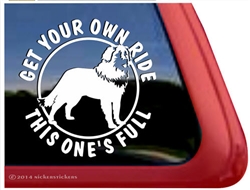 Leonberger Full Ride Dog iPad Car Truck Window Decal Sticker