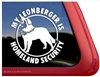 Leonberger Homeland Security Guard Dog Dog iPad Car Truck Window Decal Sticker