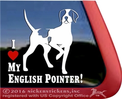 English Pointer Window Decal