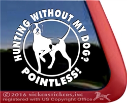 English Pointer Window Decal