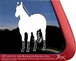 Custom Buckskin Horse Window Decal