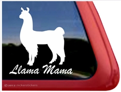 Llama Mama Car Truck RV Window Decal Sticker