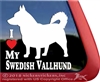 Swedish Vallhund Window Decal