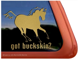 Buckskin Window Decal