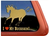 Buckskin Window Decal