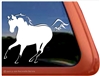 Custom Dun Quarter Horse Trailer Car Truck RV Window Decal Sticker