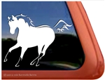 Custom Dun Quarter Horse Trailer Car Truck RV Window Decal Sticker