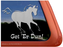 Dun Horse Window Decal