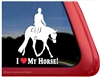 Hunter Under Saddle Horse Trailer Window Decal