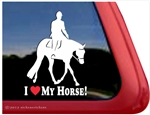 Hunter Under Saddle Horse Trailer Window Decal