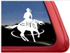 Horse Reiner Horse Trailer Window Decal