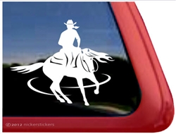 Horse Reiner Horse Trailer Window Decal