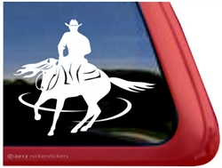 Horse Reiner Horse Trailer Window Decal