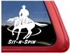 Horse Reiner Horse Trailer Window Decal