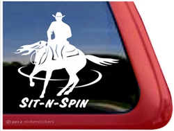 Horse Reiner Horse Trailer Window Decal