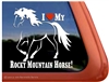 I Love My Rocky Mountain Horse Trailer Car Truck RV Window Decal Sticker