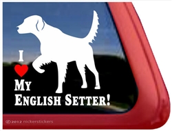 English Setter Window Decal