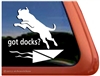 Got Docks Dock Dog Labrador Retriever iPad Car Truck Window Decal Sticker