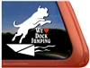 We Love Dock Jumping Dock Dog Labrador Retriever iPad Car Window Decal Sticker