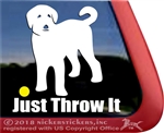 Labradoodle Dog Window Decal