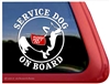 Service Corgi Window Decal