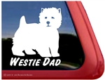 West Highland White Terrier Car Window iPad Decal Sticker