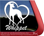 Whippet Window Decal