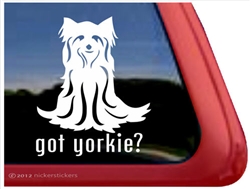 Yorkie Window Decal