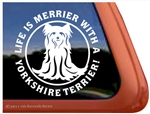 Yorkie Window Decal