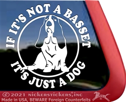 Basset Hound Love Dog Car Truck RV Window Decal Sticker