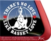 Basset Hound Love Dog Car Truck RV Window Decal Sticker