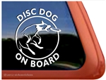 Disc Dog Window Decal