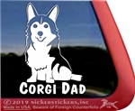 Sitting Pembroke Welsh Corgi Window Decal Sticker