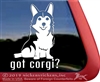 Sitting Pembroke Welsh Corgi Window Decal Sticker