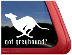 Got Greyhound Dog iPad Car Truck RV Window Decal Sticker
