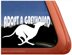 Greyhound Adoption Dog iPad Car Truck RV Window Decal Sticker