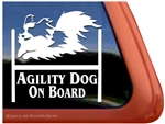 Papillon Agility Dog Window Decal