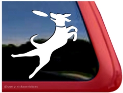 Disc Dog Window Decal