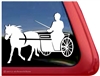 Welsh Pony Driving Horse Trailer Window Decal
