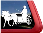 Welsh Pony Driving Horse Trailer Window Decal