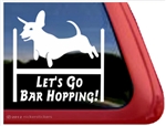 Dachshund Agility Dog Window Decal