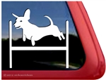 Dachshund Agility Dog Window Decal