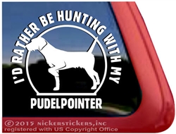 Pudelpointer Dog Gun Dog Hunting Dog Car Truck RV Window Decal Stickers