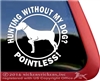 Pudelpointer Gun Dog Window Decal Stickers