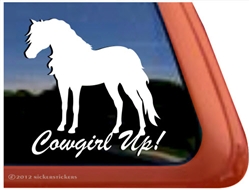 Shetland Pony Horse Trailer Window Decal