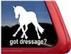 Dressage Slide Horse Trailer Window Decal