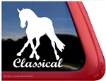 Dressage Slide Horse Trailer Window Decal