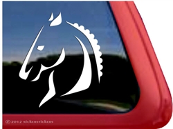 Dressage Horse Horse Trailer Window Decal